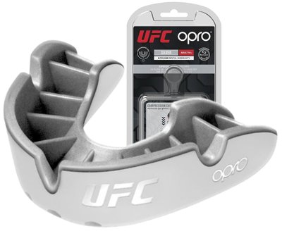 Капа OPRO Silver UFC доросла (вік 11+) White/Silver (ufc.102514003) 1772172407 фото