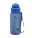 Пляшка для води CASNO 400 мл MX-5028 More Love Блакитна з соломинкою 1233934374 фото 6