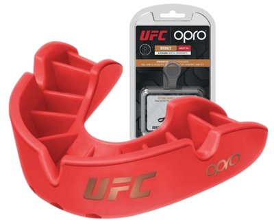 Капа OPRO Bronze UFC доросла (вік 11+) Red (ufc.102512002) 1891319684 фото