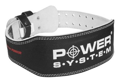 Пояс для важкої атлетики Power System PS-3250 Power Basic шкіряний Black XL 1411784097 фото