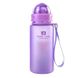 Пляшка для води CASNO 400 мл MX-5028 More Love Фіолетова з соломинкою 1233934377 фото 1