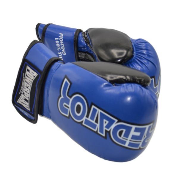 Боксерські рукавиці PowerPlay 3017 Predator Сині карбон 12 унцій 855320499 фото