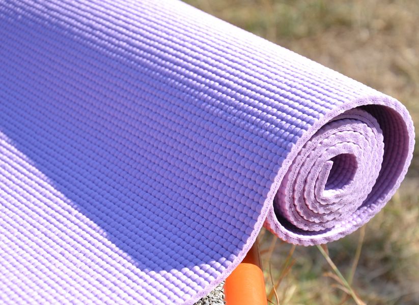 Килимок для йоги та фітнесу PowerPlay 4010 PVC Yoga Mat Лавандовий (173x61x0.6) 1462002578 фото