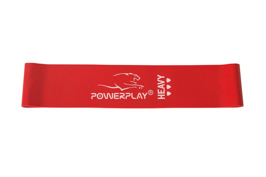 Резинка для фітнесу PowerPlay 4114 Mini Power Band 1.2мм. Heavy Червона (12-15кг) 1200359939 фото