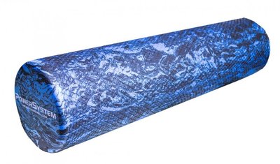 Масажний ролик (роллер) гладкий Power System PS-4089 Hexa Camo Roller Black/Blue (60x15см.) 2016565320 фото