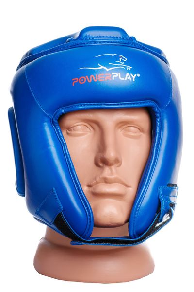 Боксерський шолом турнірний PowerPlay 3045 Синій XL 855395604 фото