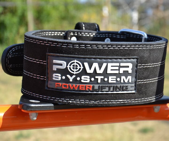 Пояс для пауерліфтингу Power System PS-3800 PowerLifting шкіряний Black XL 1411784102 фото