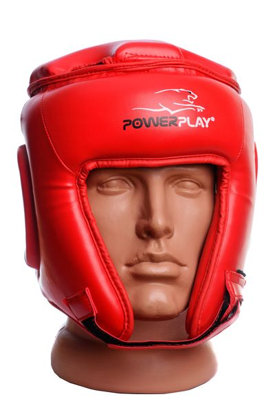 Боксерський шолом турнірний PowerPlay 3045 Червоний M 855405353 фото