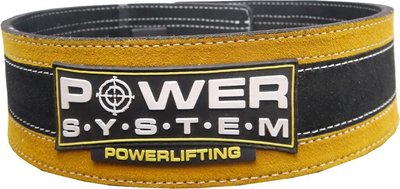 Пояс для важкої атлетики Power System Stronglift PS-3840 Black/Yellow S/M 2016565322 фото