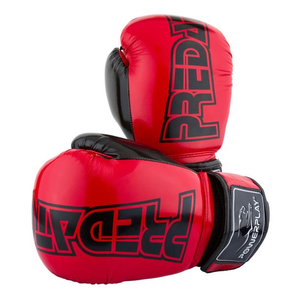 Боксерські рукавиці PowerPlay 3017 Predator Червоні карбон 16 унцій 855323750 фото