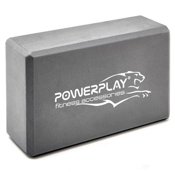 Блок для йоги PowerPlay 4006 Yoga Brick Сірий 1414785258 фото
