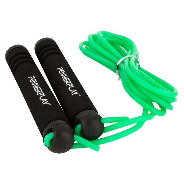Скакалка PowerPlay 4205 Classic Plus Jump Rope Зелена (2,7m.) 848627466 фото