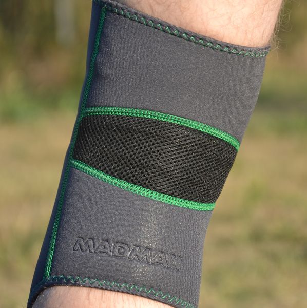 Наколінник MadMax MFA-294 Zahoprene Knee Support Dark Grey/Green (1шт.) L 1925919625 фото