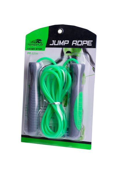 Скакалка PowerPlay 4204 Classic Jump Rope Зелена (2,7m.) 848630433 фото