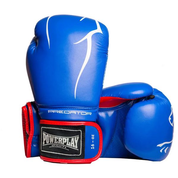 Боксерські рукавиці PowerPlay 3018 Jaguar Сині 16 унцій 855337194 фото