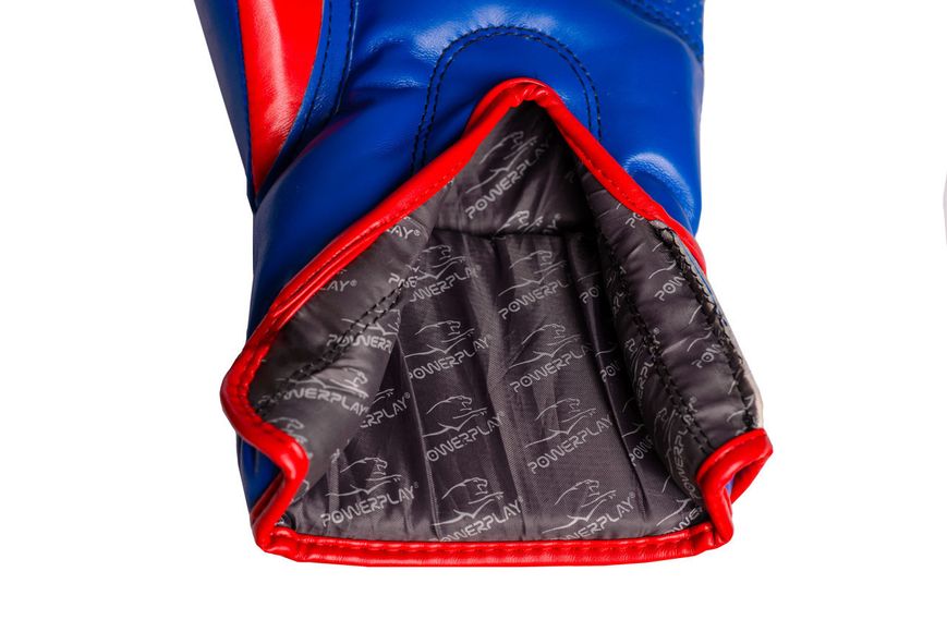 Боксерські рукавиці PowerPlay 3018 Jaguar Сині 16 унцій 855337194 фото