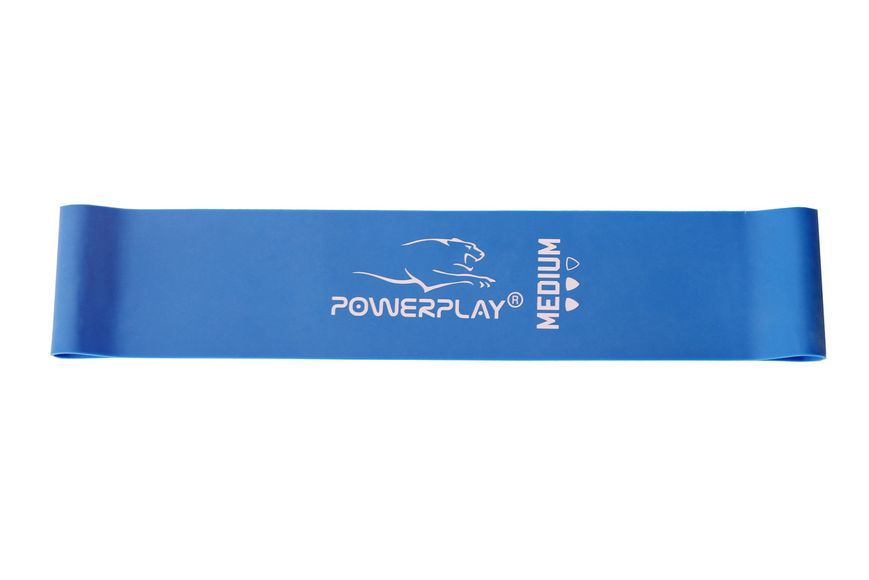 Резинка для фітнесу PowerPlay 4114 Mini Power Band 1мм. Medium Сіня (8-12кг) 848658922 фото